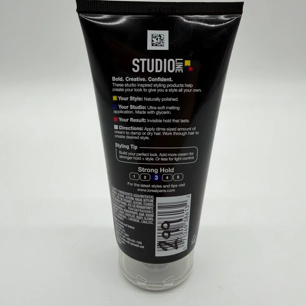 L'Oreal Paris Studio Line Flexible Hold Hair Cream‎ Strong Hold Matte Look 5.1oz